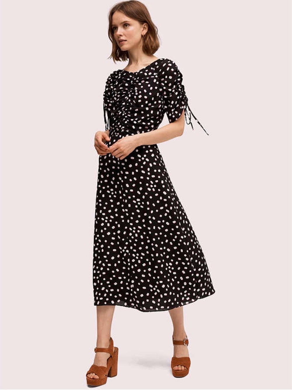 Kate Spade Mallow Dot Midi Dress | Size: 8